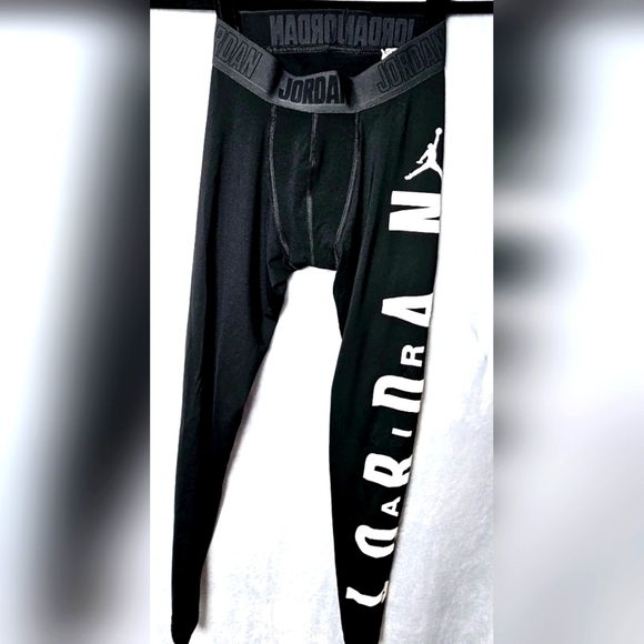 Air Jordan Boy's Black Compression Training Tights Size Small - Picture 5 of 12